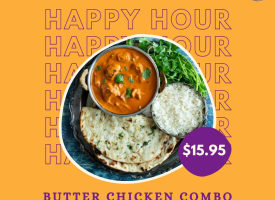 Happy Hour! Butter Chicken Combo